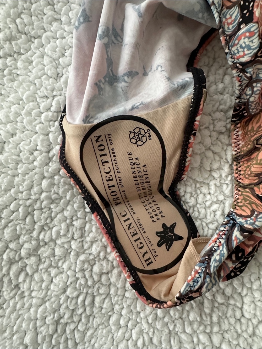 A Pea in the Pod Square Neck One Piece Maternity Swimsuit Floral Size M NWT - Picture 6 of 8